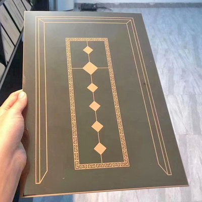 Custom Small Sample Black Etching Stainless Steel Sheet