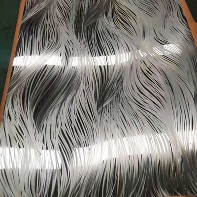 Custom Partial Bead Blasting Stainless Steel Sheet Mirror 8k