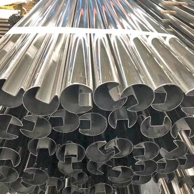 304 316 201 Single Sloted Stainless Steel Round Tube 10mm OD