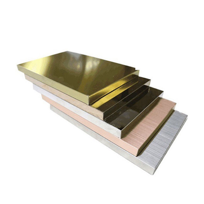 Color 304 Gold Silver 12K Mirror Stainless Steel Metal Honeycomb Sheet For Wall Cladding