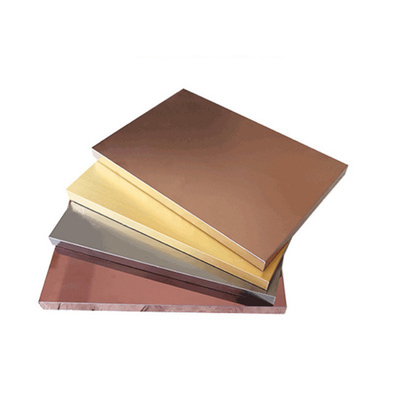 Rose Gold Hairline Stainless Steel Honeycomb Panels Insulated 1219*4000mm Anti Erosion