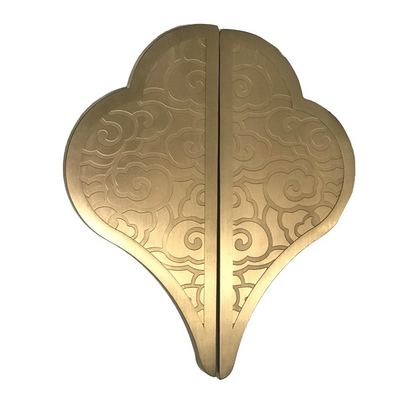 40mm Thick Brass Door Handle For Engraving Vibration Finish Antique Copper Bronze