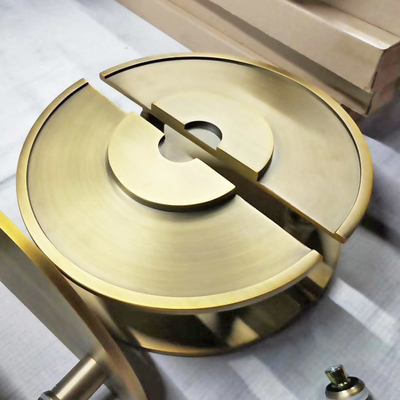 40mm Thick Brass Door Handle For Engraving Vibration Finish Antique Copper Bronze