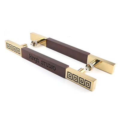 Gold Color 304 Stainless Steel Handle For Door Mirror Etched Finish