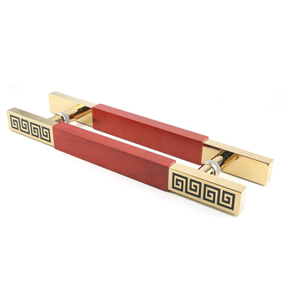 Gold Color 304 Stainless Steel Handle For Door Mirror Etched Finish