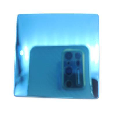 Colored Stainless Steel Sheet 8K Blue Color for Hotel KTV Interior Decoration Anti-fingerprint Coating