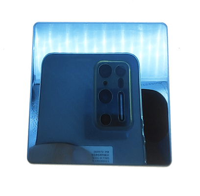 Colored Stainless Steel Sheet 8K Blue Color for Hotel KTV Interior Decoration Anti-fingerprint Coating