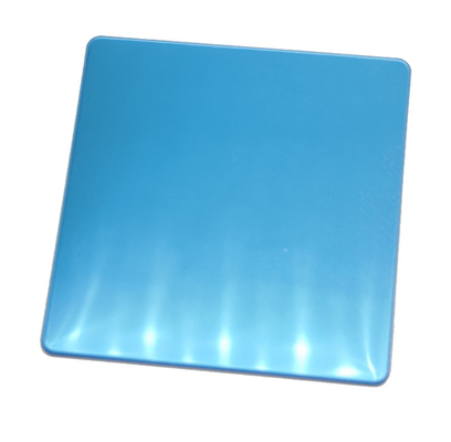 Colored Stainless Steel Sheet 8K Blue Color for Hotel KTV Interior Decoration Anti-fingerprint Coating