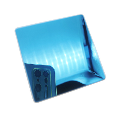 Colored Stainless Steel Sheet 8K Blue Color for Hotel KTV Interior Decoration Anti-fingerprint Coating