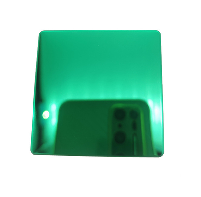 8K Green Colored Stainless Steel Sheet 1.9 mm Thickness GB Standard