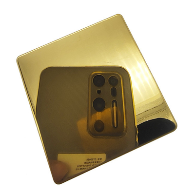 Gold Color Stainless Steel Sheets Super Mirror PVD Plating Titanium Colored Decoration Metal