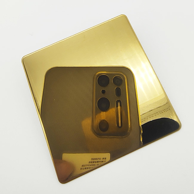 Gold Color Stainless Steel Sheets Super Mirror PVD Plating Titanium Colored Decoration Metal