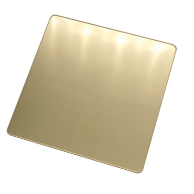 Champagne Colored Stainless Steel Sheet 316L Grade Bathroom Decoration