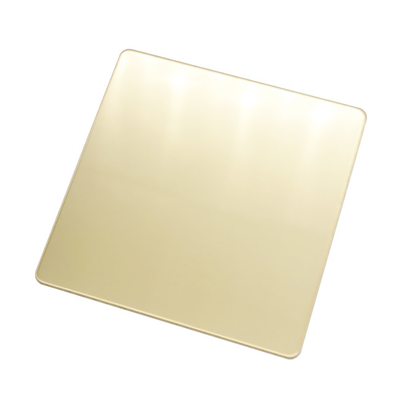 Champagne Colored Stainless Steel Sheet 316L Grade Bathroom Decoration