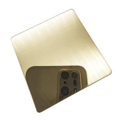 Champagne Colored Stainless Steel Sheet 316L Grade Bathroom Decoration