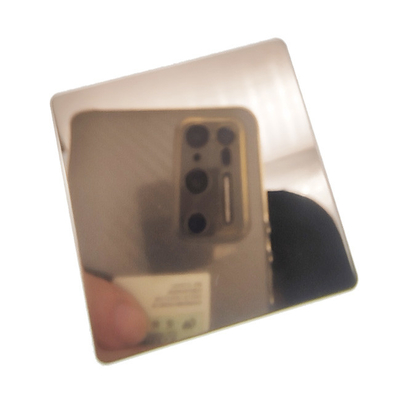 8K Bronze Colored Stainless Steel Sheet For Interior Decoration Anti - Fingerprint Coating