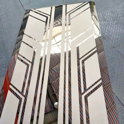 304L Stainless Steel Etching Sheet Color Mixed 2mm Elevator Decorative