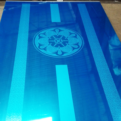 Gold Etched colored Stainless Steel Sheet 0.5MM Thick Mirror Patterns
