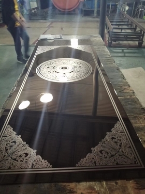 4x8 201 304 316l Mirror PVD Color Etched Stainless Steel Sheet For Elevator Door Custom
