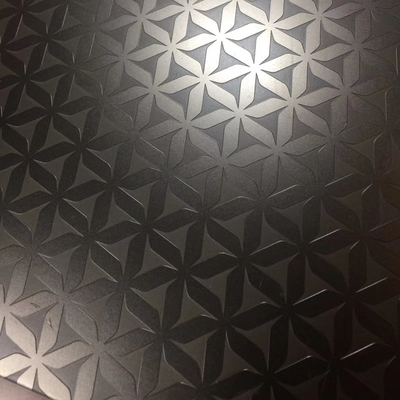 Golden Metal Etching Mechanical Carbon Stainless Steel Sheet Scratch Resistant