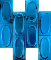 Small Square Silver Mirror Stainless Steel Mosaic Tile For Wall Decoration