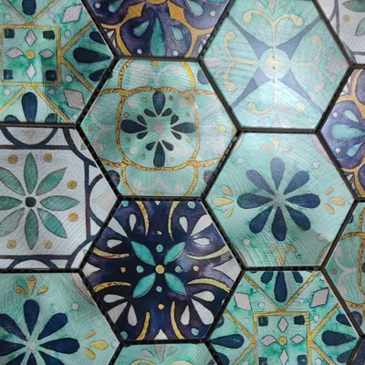 304 And 201 Grade Stainless Steel Mosaic Tiles For Night Club Durable Design