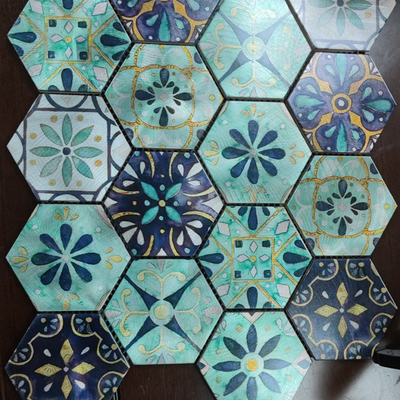 304 And 201 Grade Stainless Steel Mosaic Tiles For Night Club Durable Design