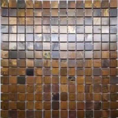 Hairline Or Mirror Finish Small Square Silver Mirror Stainless Steel Mosaic Tile