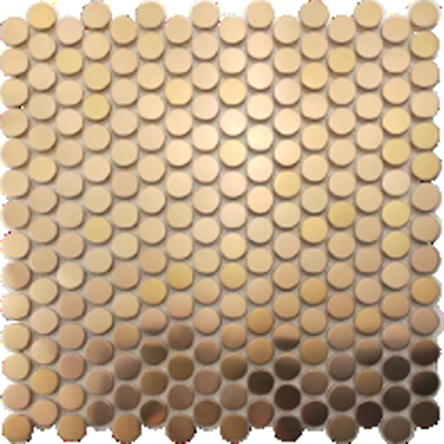 Hairline Or Mirror Finish Small Square Silver Mirror Stainless Steel Mosaic Tile