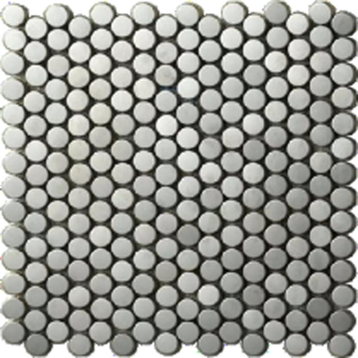 Hairline Or Mirror Finish Small Square Silver Mirror Stainless Steel Mosaic Tile