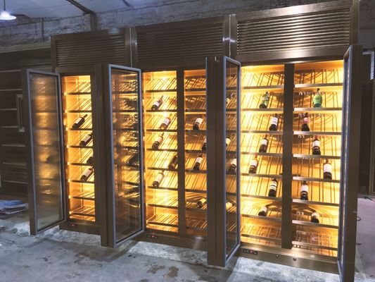 ราคาดี การออกแบบขนาดที่กำหนดเองของตู้ไวน์สแตนเลสสี ออนไลน์