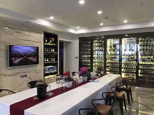 ราคาดี บ้านหรูสแตนเลสแก้วตู้เก็บไวน์ตู้เก็บไวน์คอมเพรสเซอร์ ออนไลน์