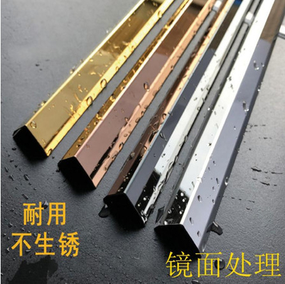 1.0mm Stainless Steel L Channel Trim PVD Vacuum Plating Titanium