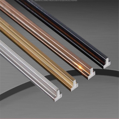 Manufacturer Shaped Metal Brushed Molding Listello Series Stainless Steel Tile Edge Trim Line For Wall External Corner