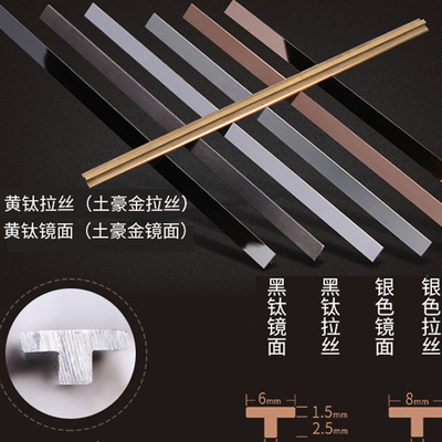 Manufacturer Shaped Metal Brushed Molding Listello Series Stainless Steel Tile Edge Trim Line For Wall External Corner