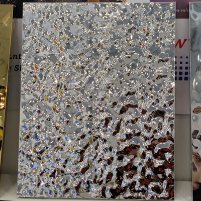 320MM 30MM Stainless Steel Honeycomb Panel Mirror Stamped Embossed Silver Gold Aluminum Galvanized Panel Wall