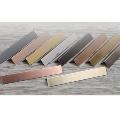 304 Custom Champaign Gold Black Silver Color Mirror Polished Stainless Steel Trim For Hotel