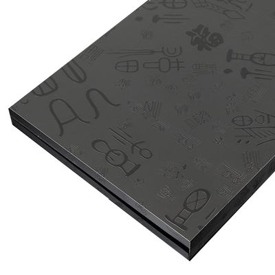 ราคาดี 304 สีดําเข้ม Letter Etching Bead บลาสต์ โรสทองเหล็กไร้สแตนเลสแผ่นสําหรับกระดาษกระดาษ ออนไลน์