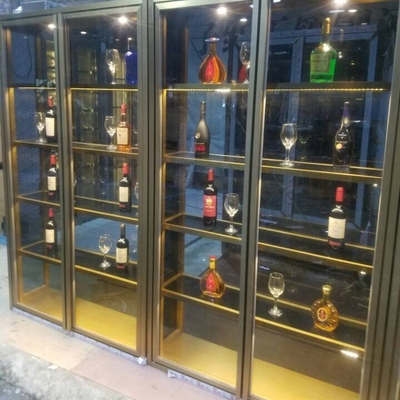 Hotel 304 OED Tall Wine Cabinet With LED Custom Size Colored Wine Shop Furniture