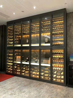 Hotel 304 OED Tall Wine Cabinet With LED Custom Size Colored Wine Shop Furniture