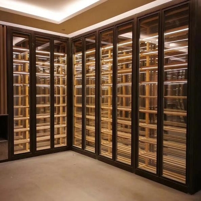 Hotel 304 OED Tall Wine Cabinet With LED Custom Size Colored Wine Shop Furniture