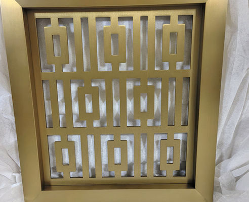 Laser Cutting Patterned Matte Rose Gold Stainless Steel Screen&Partition For Hotel Dividers