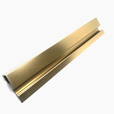 304 Polished Champagne Gold Color Sandblasted Custom Stainless Steel Trim For Ceramic Decoration