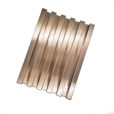 Customized Shaped Gold Beadblasted 304 Stainless Steel Wall Cladding Panel 20mm