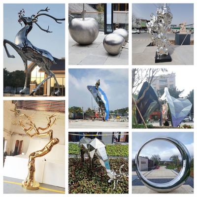 Color Silver Mirror Finished 304 Stainless Steel Outdoor Ball Sculpture