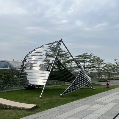 Outdoor Public Decoration Art Custom Design LED Stainless Steel Sculpture