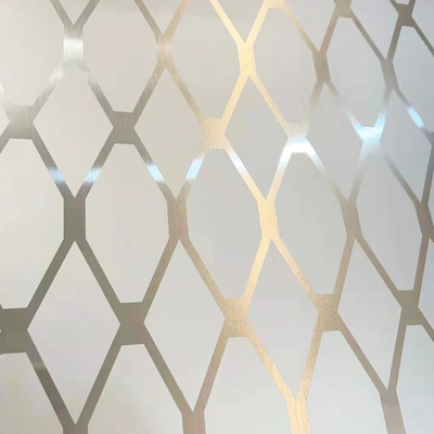 Acid Etching Hairline Gray Stainless Steel Sheet PVD Plating Titanium Elevator Door Panels