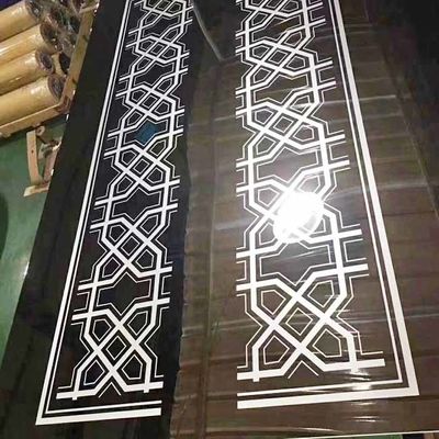 Mirror Black Color 10C Deep Stainless Steel Etched Sheet for Elevator Door