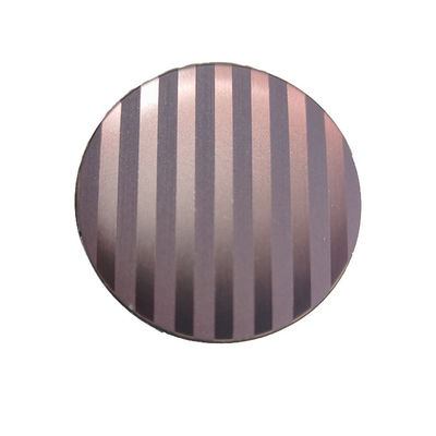 Antique Rose Gold Color 10C Stainless Steel Deep Etched Panel Sheet For Wall