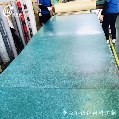 Green Mottled Surface Custom 201 304 Stainless Steel Plate